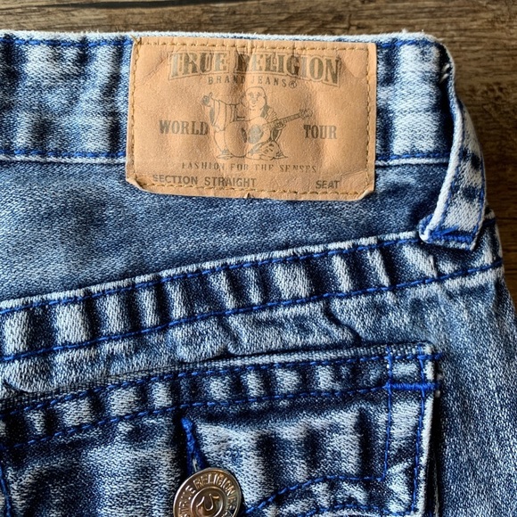 ❤️SOLD Children’s True Religion Straight Fit Contrast Acid Wash Distressed Jeans - Picture 10 of 11